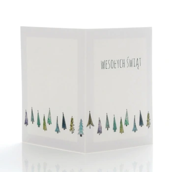 Mini-Album biały TS Świąteczny Las na dwa zdjęcia 15x23