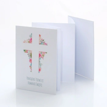 Album TS leporello 13x18 komunijny krzyż (5 białych kart)