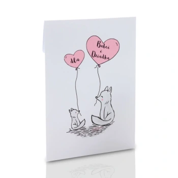 Koperta liski dla Babci i Dziadka na zdjęcia 15x21 lub 15x23