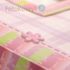Album dziecięcy kratka różowa (200 zdjęć 10x15)