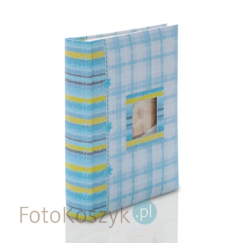 Album dziecięcy kratka niebieska (200 zdjęć 10x15)