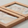 Ramka dębowa, drewniana jasny brąz (na 2 zdjęcia 10x15cm)
