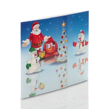 Mini-Album mikołaj - zestaw: 2 zdjęcia 15x21 + zakładka na CD
