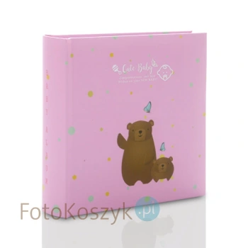 Album na zdjęcia dziecięce Gedeon Miko różowy (100 zdjęć 10x15cm + opis)