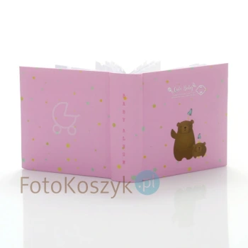 Album na zdjęcia dziecięce Gedeon Miko różowy (100 zdjęć 10x15cm + opis)