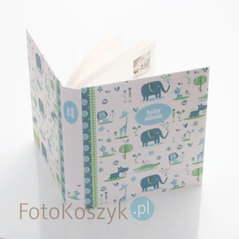 Album dziecięcy Godbuch Little Animals Słonik (tradycyjny 60 białych stron)