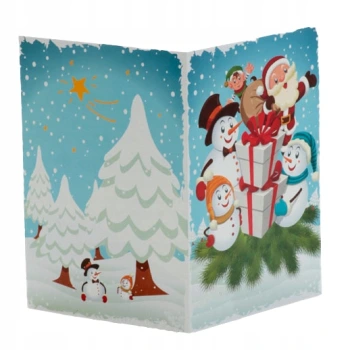 Mini-Album bałwanki na zdjęcie 13x18 plus zakładka