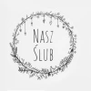 Duża naklejka Nasz Ślub B&W (4 szt.)
