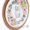 Biała torebka Nasz Ślub kwiaty (3 rozmiary do wyboru)
