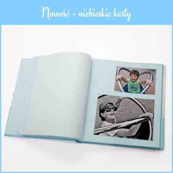 Dziecięcy album na zdjęcia Baby Chart N XL (tradycyjny 100 niebieskich stron)