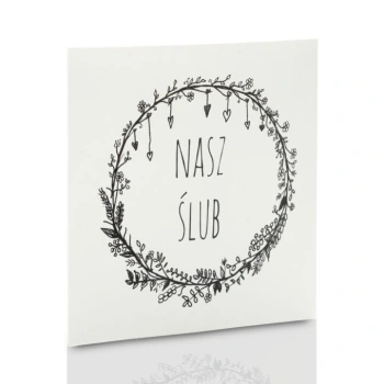 Obwoluta TS Nasz Ślub B&W (na płytę CD/DVD)