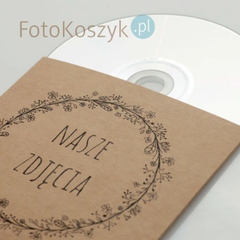 Obwoluta Kraft TS Nasze Zdjęcia (na płytę CD/DVD)