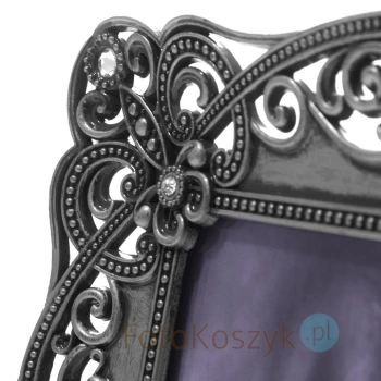 Ramka metalowa na zdjecie 10x15 (srebrna)
