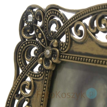 Ramka metalowa na zdjecie 10x15 (złota)