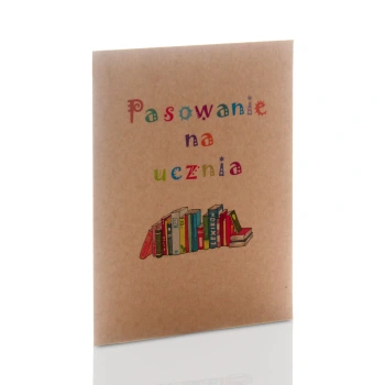 Koperta kraft na zdjęcia 15x21 i 15x23 Pasowanie na ucznia