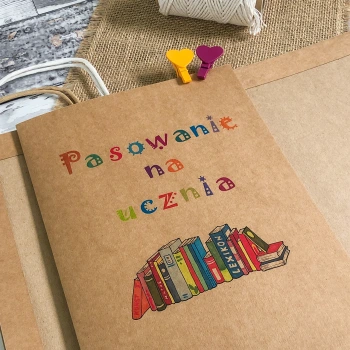 Koperta kraft na zdjęcia 15x21 i 15x23 Pasowanie na ucznia
