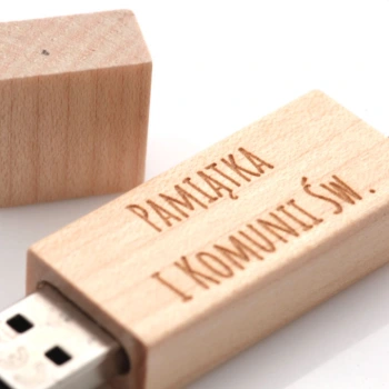 Drewniany pendrive Pamiątka I Komunii Św. (16GB)