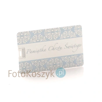 Pendrive Karta Kredytowa Pamiątka Chrztu Św. (do wyboru pojemność 2-32 GB)