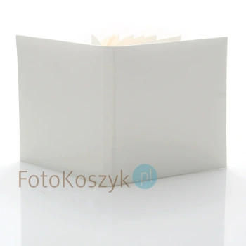 Mały album wklejany Plain biały (tradycyjny 20 kremowych stron)