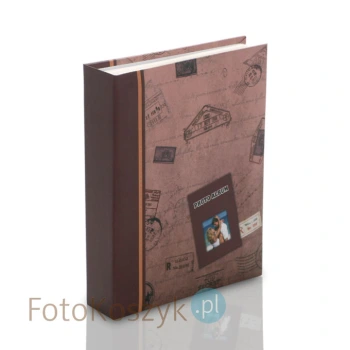 Album na 200 zdjęć 10x15 - pocztówka brąz