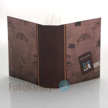 Album na 200 zdjęć 10x15 - pocztówka brąz