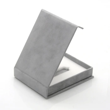 Uniwersalne Pudełko na Pendrive welur szary (magnes)