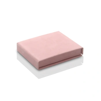OUTLET - Uniwersalne pudełko na pendrive welur róż (magnes)