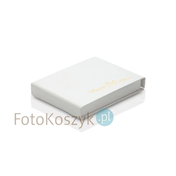 Białe, pudełko na pendrive Nasz Ślub (magnes)