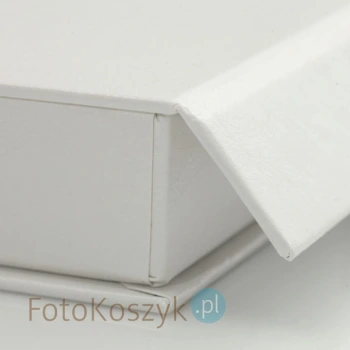 Białe pudełko na zdjęcia z magnesem 15x23 (do 100 zdjęć)