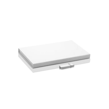 Zestaw biały pendrive + pudełko do 50 zdjęć i pen