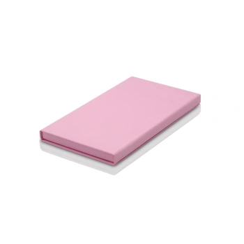 Pudełko płótno róż na zdjęcia 15x23 i pendrive (do 50 zdjęć)