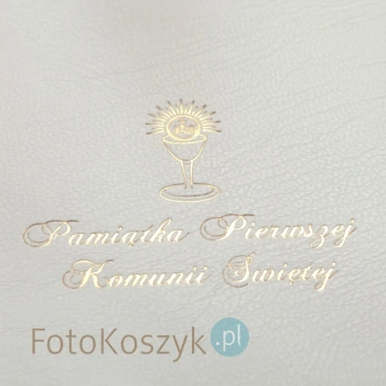 Pudełko Pamiątka Komunii Świętej na zdjęcia 13x18 (do 100 zdjęć)