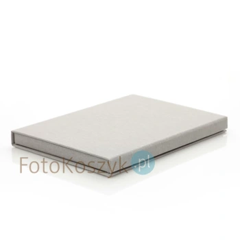 Pudełko SF linum pastel szare na zdjęcia 15x23 (do 50 zdjęć)