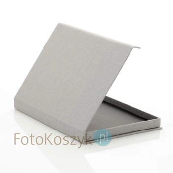 Pudełko SF linum pastel szare na zdjęcia 15x23 (do 50 zdjęć)
