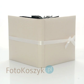 Album ślubny Gedeon silk krem XL (tradycyjny 60 czarnych stron)