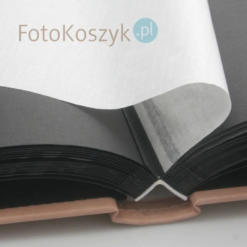 Album na zdjęcia wklejane Simple jasny (tradycyjny 60 czarnych stron)