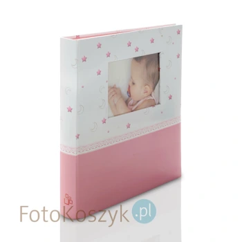 Dziecięcy album na zdjęcia Sleepy różówy XL (tradycyjny 60 różowych stron)