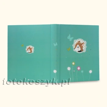 Album dziecięcy Panodia Foxy Blue (tradycyjny 60 kremowych stron)