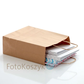 Brązowa torba LUX papierowa (3 rozmiary do wyboru)