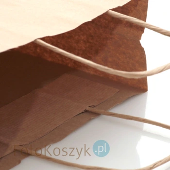 Brązowa torba LUX papierowa (3 rozmiary do wyboru)