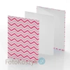 Album TS Leporello 15x21 chevron róż (5 białych kart)