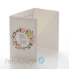 Mini-Album TS Nasz Ślub kwiaty na dwa zdjęcia 15x21 plus zakładka