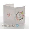Mini-Album TS Nasz Ślub kwiaty na dwa zdjęcia 13x18 plus zakładka