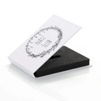 Pudełko na pendrive karta kredytowa TS Nasz Ślub B&W