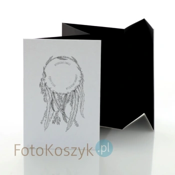Album TS Leporello 15x23 Łapacz Snów b&w (5 czarnych kart)