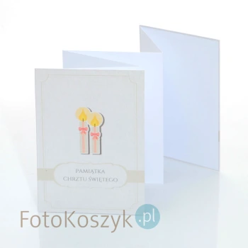 Album TS Leporello 15x21 chrzest (5 kremowych kart)