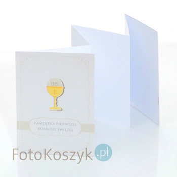 Album TS Leporello 15x21 komunijny kielich p (5 białych kart)