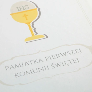 Album TS Leporello 15x21 komunijny kielich p (5 białych kart)
