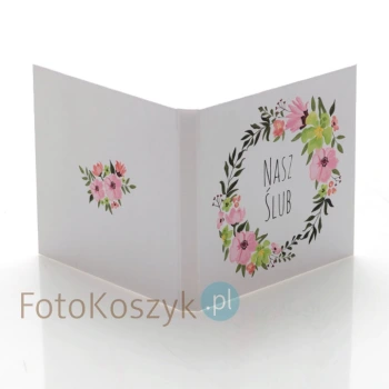 Etui małe Nasz Ślub kwiaty (na 1 płytę)