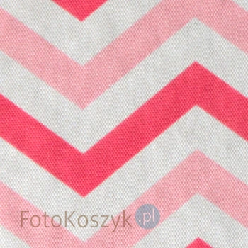 Album TS Leporello 15x21 chevron róż (5 białych kart)